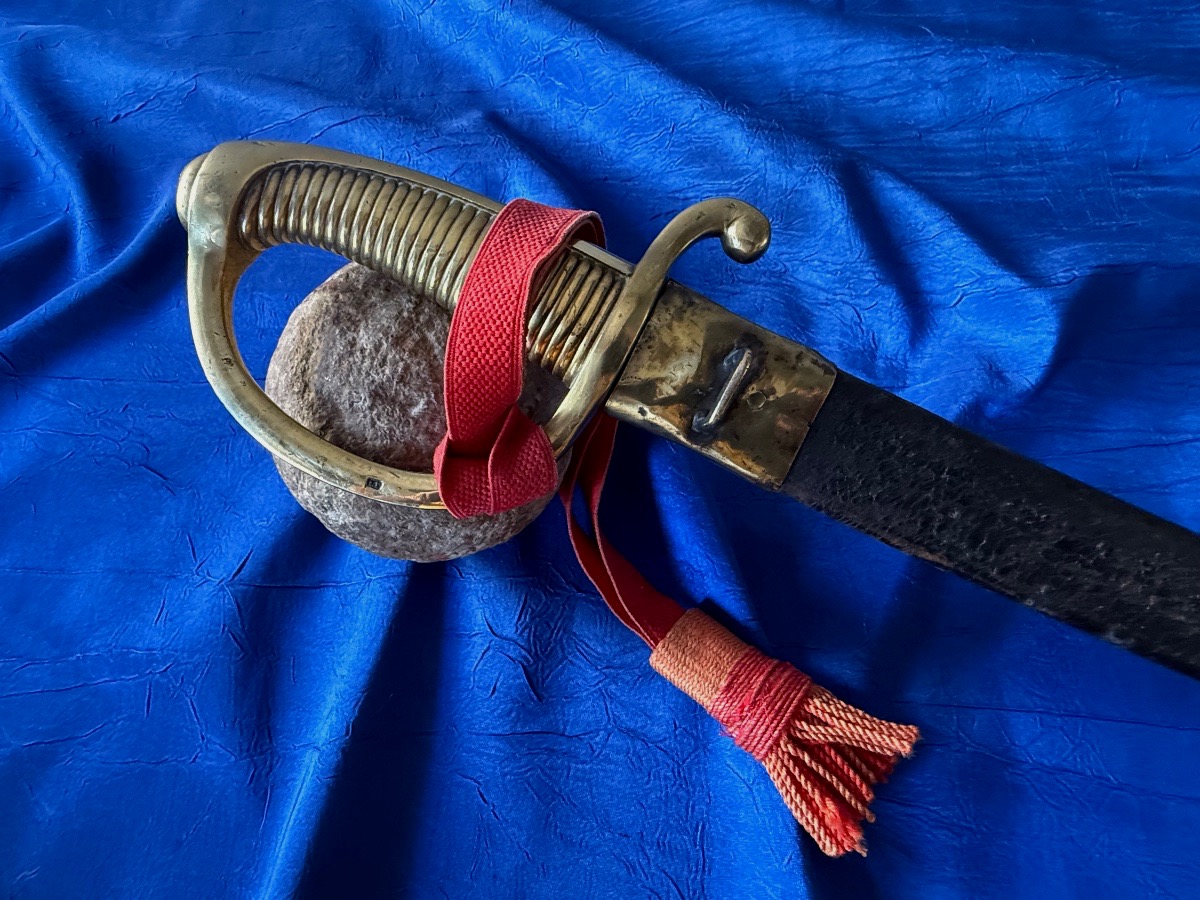 SABRE  DE GRENADIER  D'INFANTERIE DIT (BRIQUET ) DU 1ER EMPIRE  19 ÈME -photo-2
