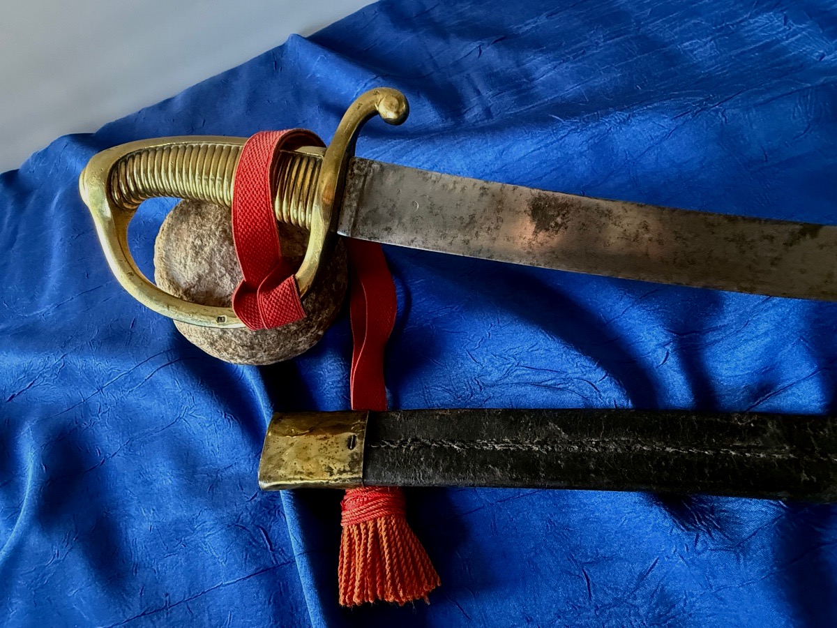 SABRE  DE GRENADIER  D'INFANTERIE DIT (BRIQUET ) DU 1ER EMPIRE  19 ÈME -photo-1
