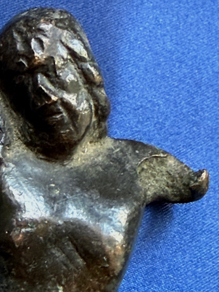 Antique Christ Figure, Solid Bronze, 17th / 18th Century  -photo-4