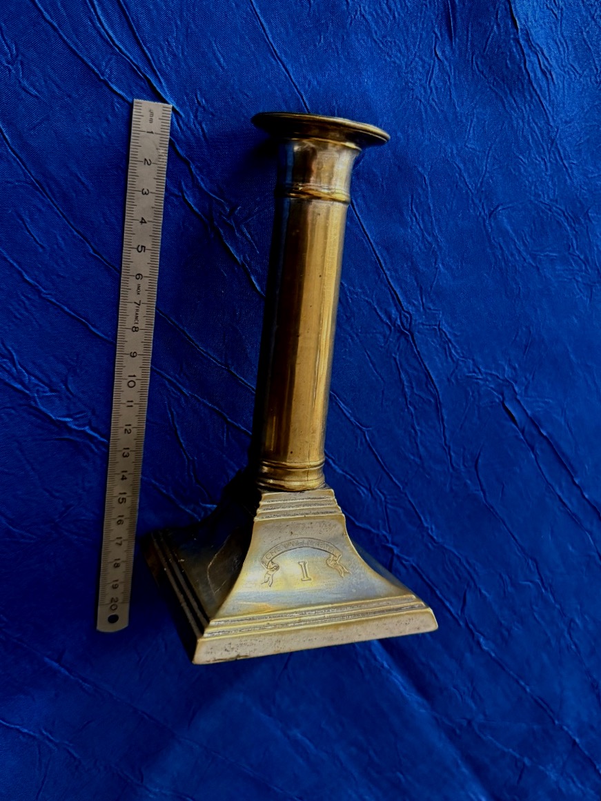  Small Officer's Candlestick   Of The 1st Regiment  Of Light Cavalry   Ancien Régime  18th -photo-2