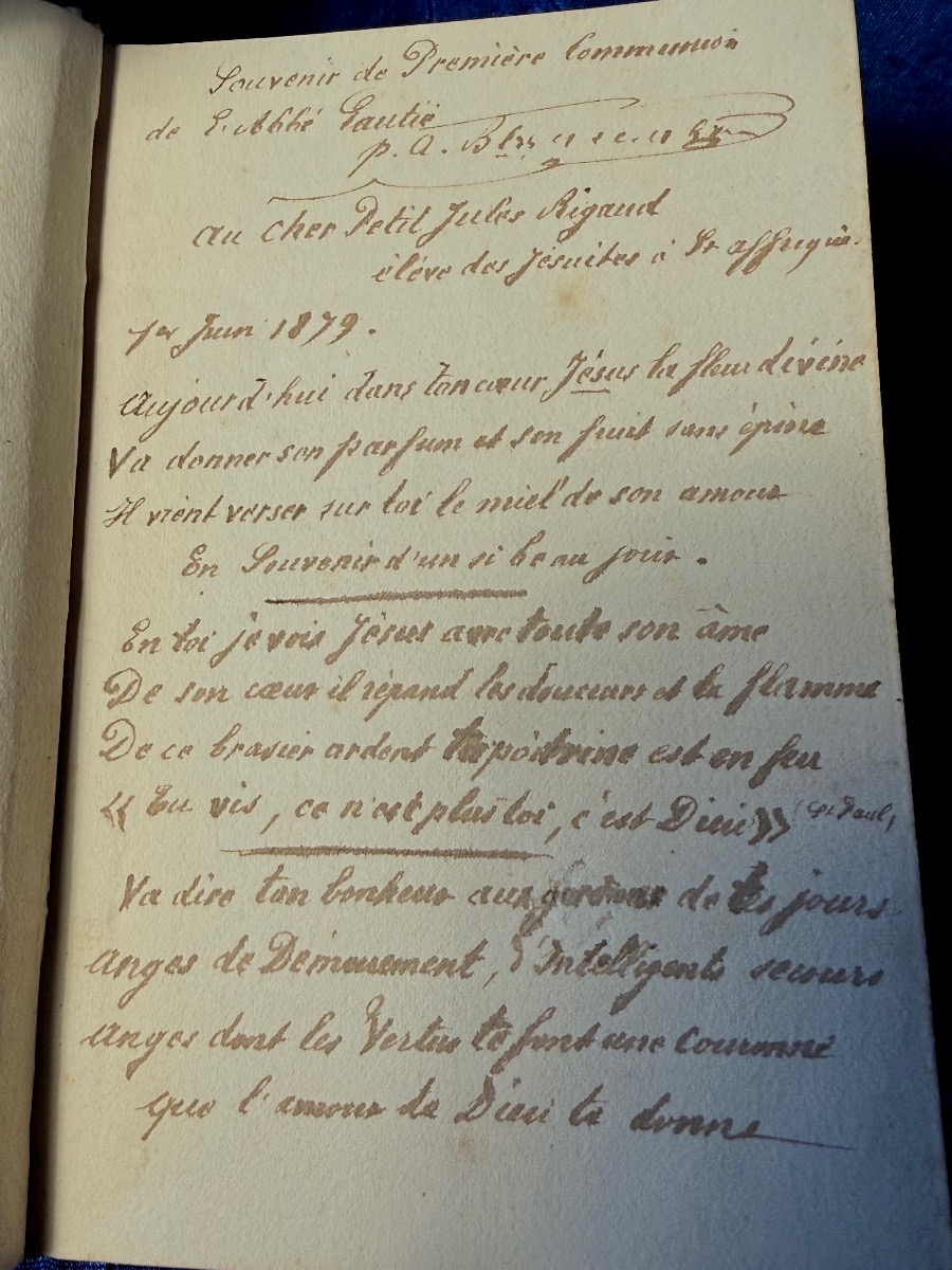 Small Ivory Missal, Dedicated By A Priest, 18th Century -photo-2