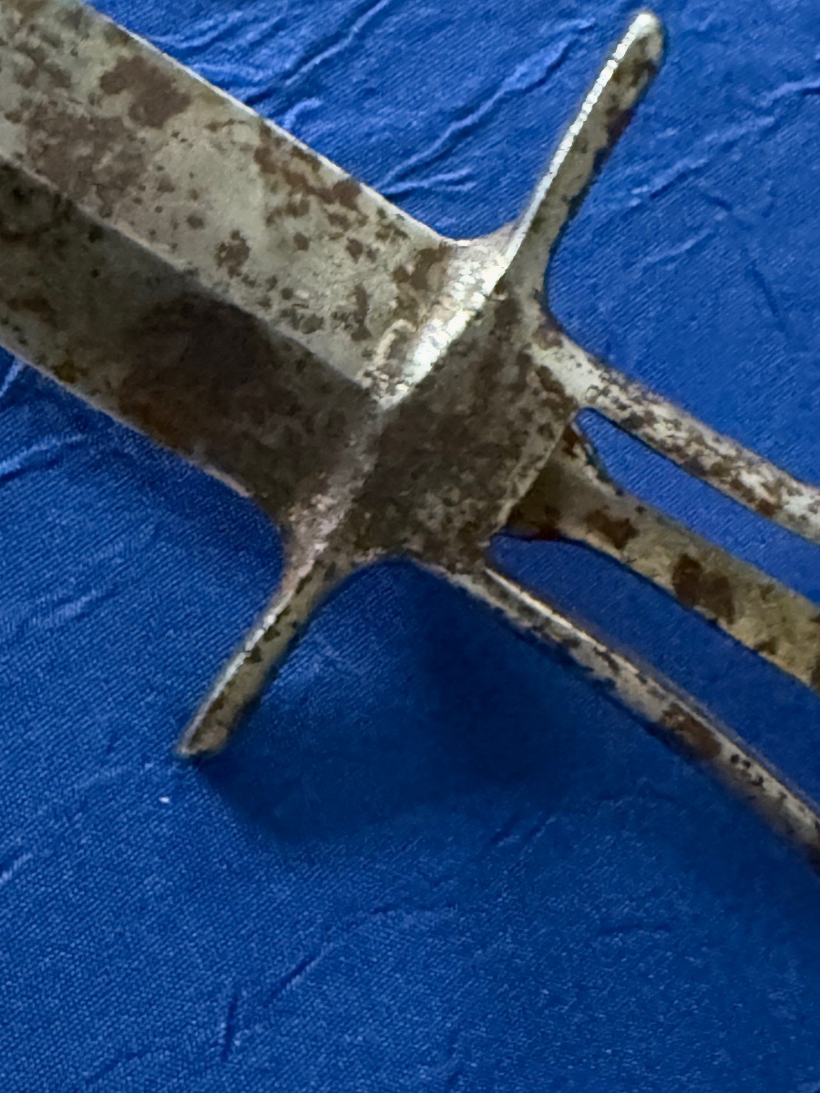 Skeleton Dagger With Snake Head, Trench Cleaner, By Caux, Hesdin, 1914–1918-photo-6