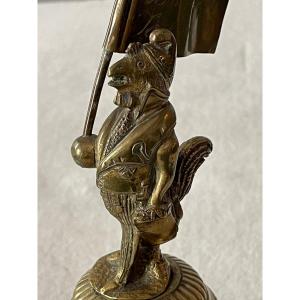 Rare Rooster In Bronze Caricature By Louis Philippe Duke Of Orleans 1830