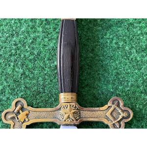 Freemasonry Ritual Sword Of The Grand Orient Of France 19th Century N ° 2
