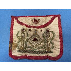 Apron Of Master Mason From The Grand Orient Period Late 18th Early 19th