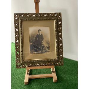  Photograph Of A Schoolboy From The City School Battalions Of Troyes 1880