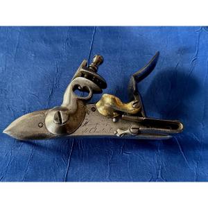 PLATINE DE FUSIL  MODÈLE 1777 AN IX  MANUFACTURE  IMPÉRIALE DE CHARLEVILLE  1ER EMPIRE  19 ÈME 