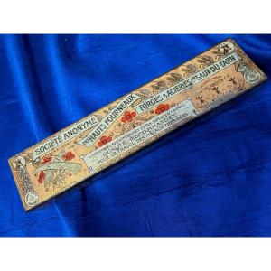 Old Tin Box For Tiers Points Forges Acieries Sault Du Tarn 1910