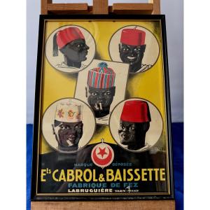 Advertisement For Fez Ets Cabrol & Baissette Labruguière Tarn Early 20th Century