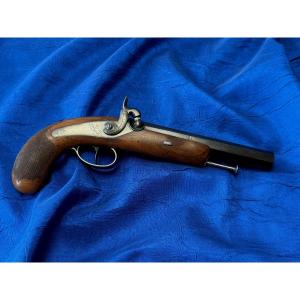 PISTOLET A PERCUSSION POUDRE NOIRE MANUFACTURE DE SAINT ÉTIENNE 19 ÈME