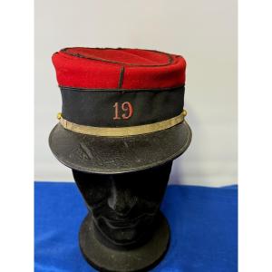 Képi Foulard Modèle 1884 Du 19 ème Régiment d'Infanterie De Ligne W W 1