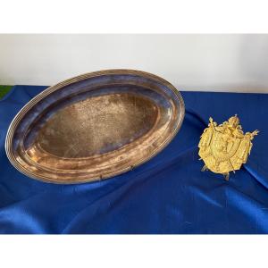 PLAT  AUX  ARMES  DU  RÉGIMENT   DES  GUIDES  DE   LA  GARDE  IMPÉRIALE  NAPOLÉON  III  19 ÈME 