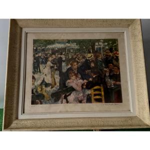LYTHOGRAPHIE   DE  RENOIR   BAL  AU  MOULIN  DE  LA  GALETTE   1950  20 ÈME 