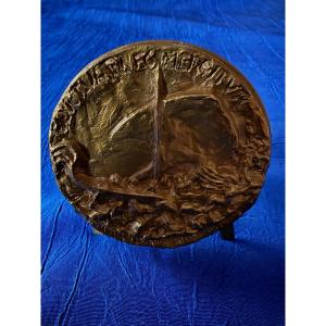 Medal Reconstruction Paris City Hall By Marcello Tommasi 1982
