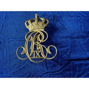 Badge Featuring The Monogram Of Christian Ix, King Of Denmark, 1863–1906, 19th Century