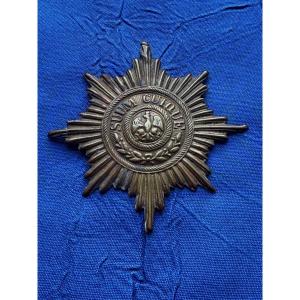 ÉTOILE   DE  CASQUE  DE  LA GARDE  IMPÉRIALE  PRUSSIENNE  W W 1 