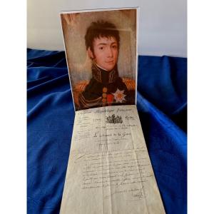 Letter Of Appointment For Brigadier General Bertrand, Signed By Carnot, Minister, In 1800