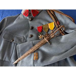 Skeleton Dagger With Snake Head, Trench Cleaner, By Caux, Hesdin, 1914–1918