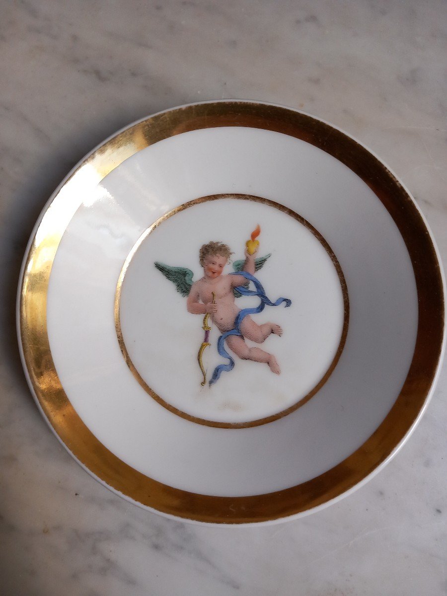 Paris Porcelain - Cup And Its Saucer - Empire Period-photo-2