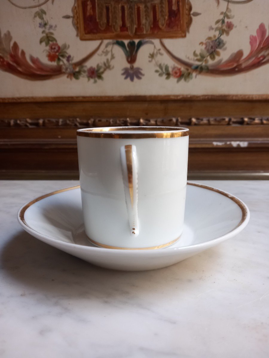 Paris Porcelain - Cup And Its Saucer - Empire Period-photo-1
