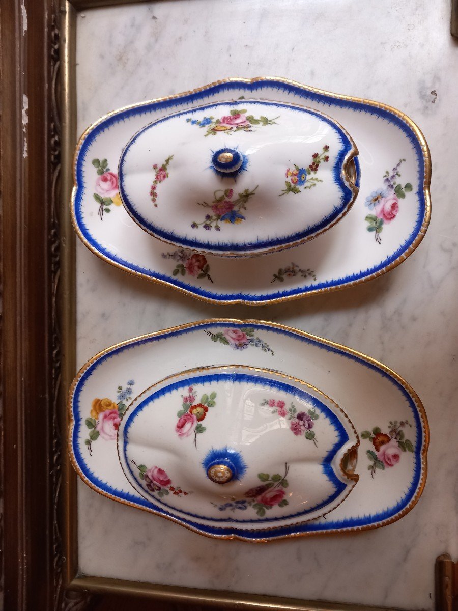 Sèvres - Paire De Sucriers En Porcelaine Tendre - XVIIIe Siècle -photo-1