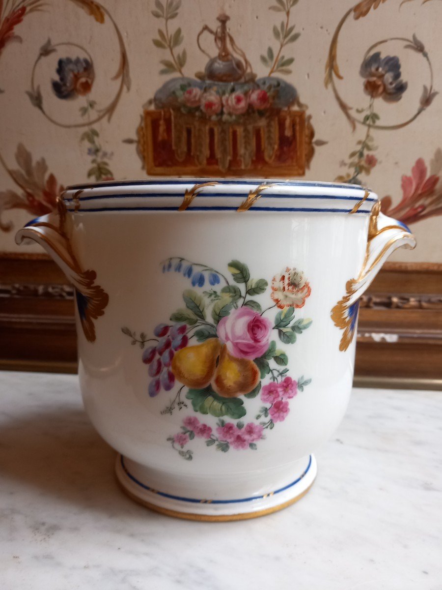 Sèvres - Seau A Liqueur En Porcelaine Tendre - XVIIIe Siècle 