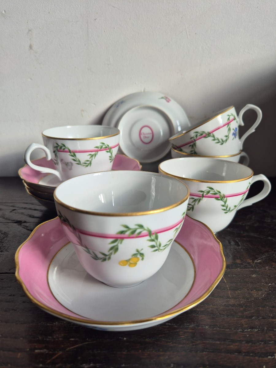 5 tasses a thé Christian Dior