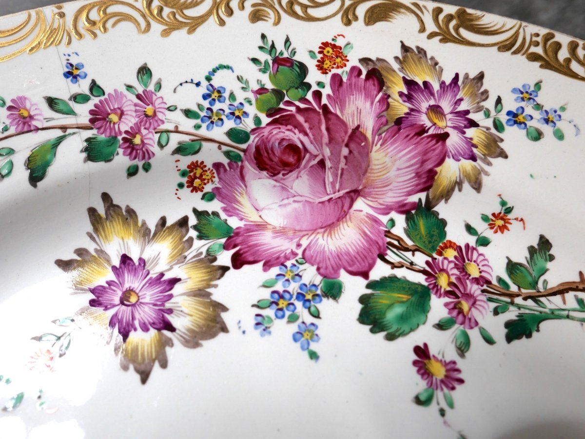 Samson - Large Round Dish With Coat Of Arms Decor In The Taste Of The East India Company-photo-3