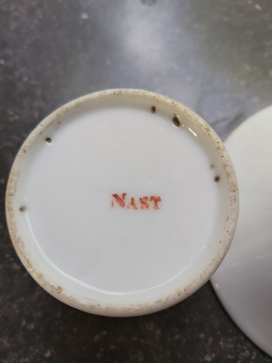  Nast - Tasse Litron En Porcelaine Dure XVIIIe Siècle-photo-1