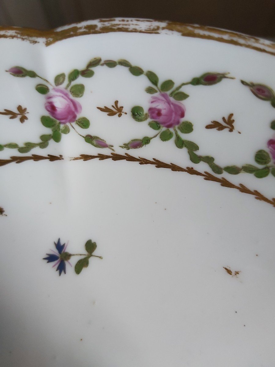 Paris Porcelain - Round Bowl Decorated With Flowers - Eighteenth Century-photo-3