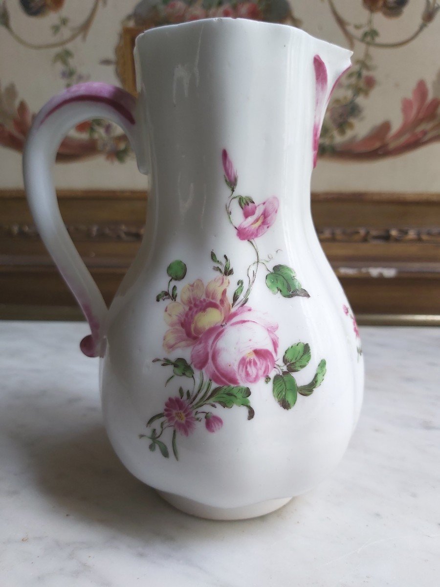 Mennecy - Milk Jug In Soft Porcelain - 18th Century-photo-3