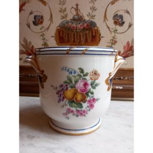 Sèvres - Seau A Liqueur En Porcelaine Tendre - XVIIIe Siècle 