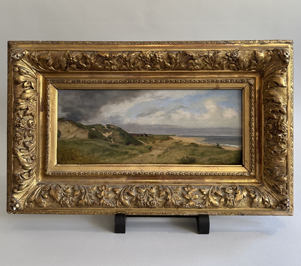 Théodore GUDIN (1802-1880)  L'abri dans les dunes.-photo-2
