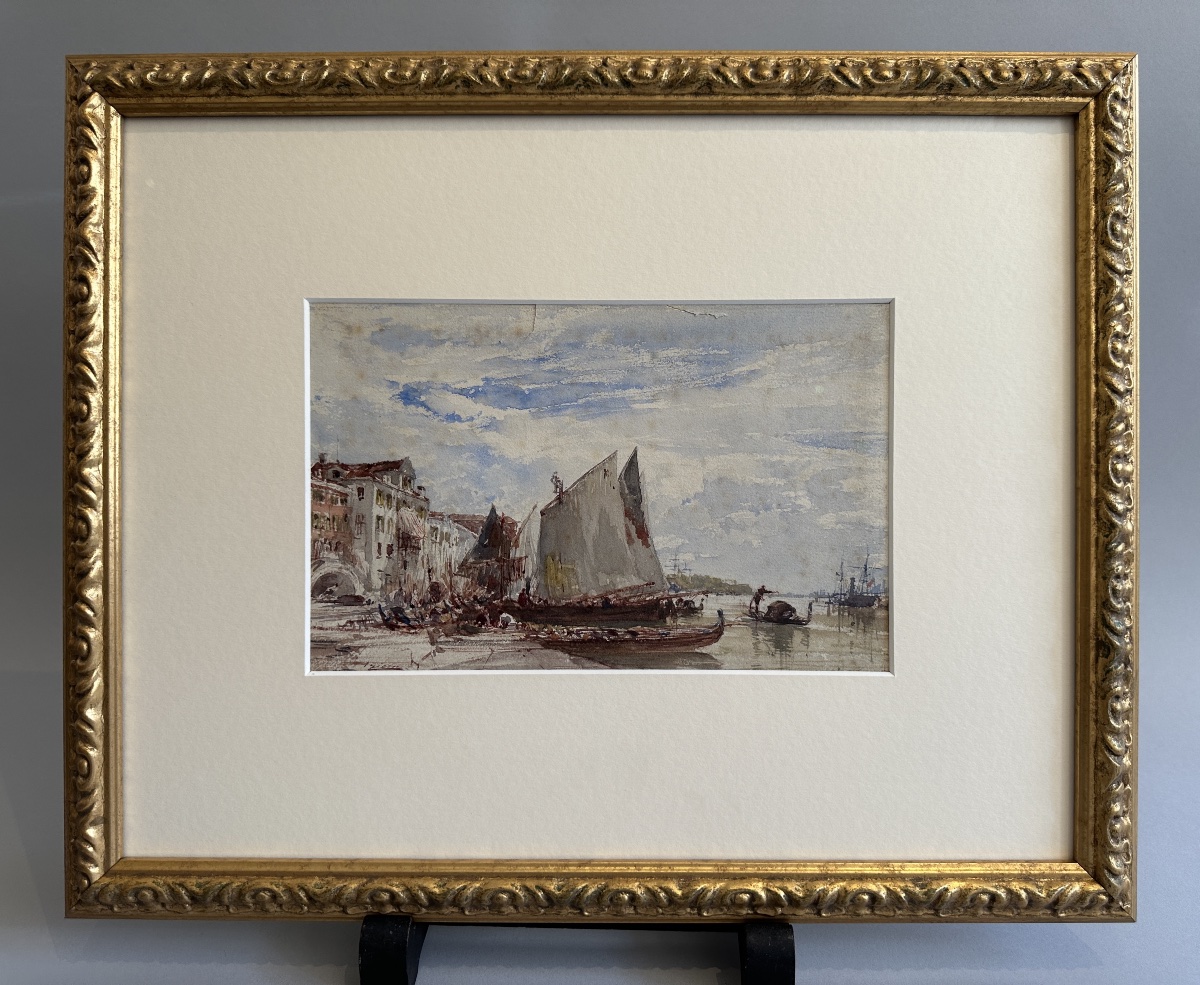 Félix Ziem (1821–1911) The Return Of The Sailing Ships -photo-2