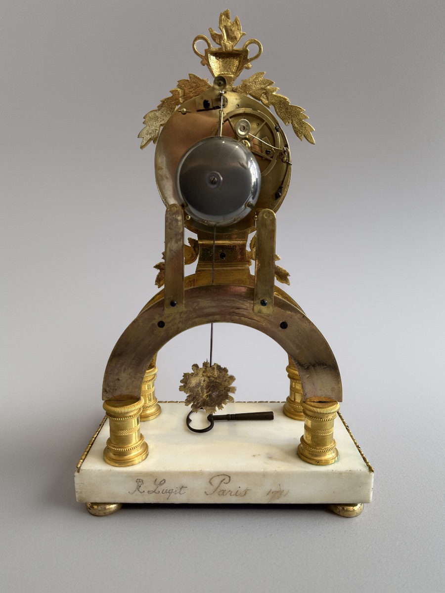 Pendule-squelette en bronze -photo-2