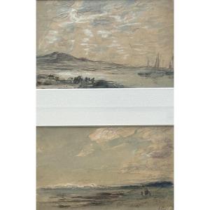 Henri Louis FOREAU (1866-1938). 'Étang de Berre.