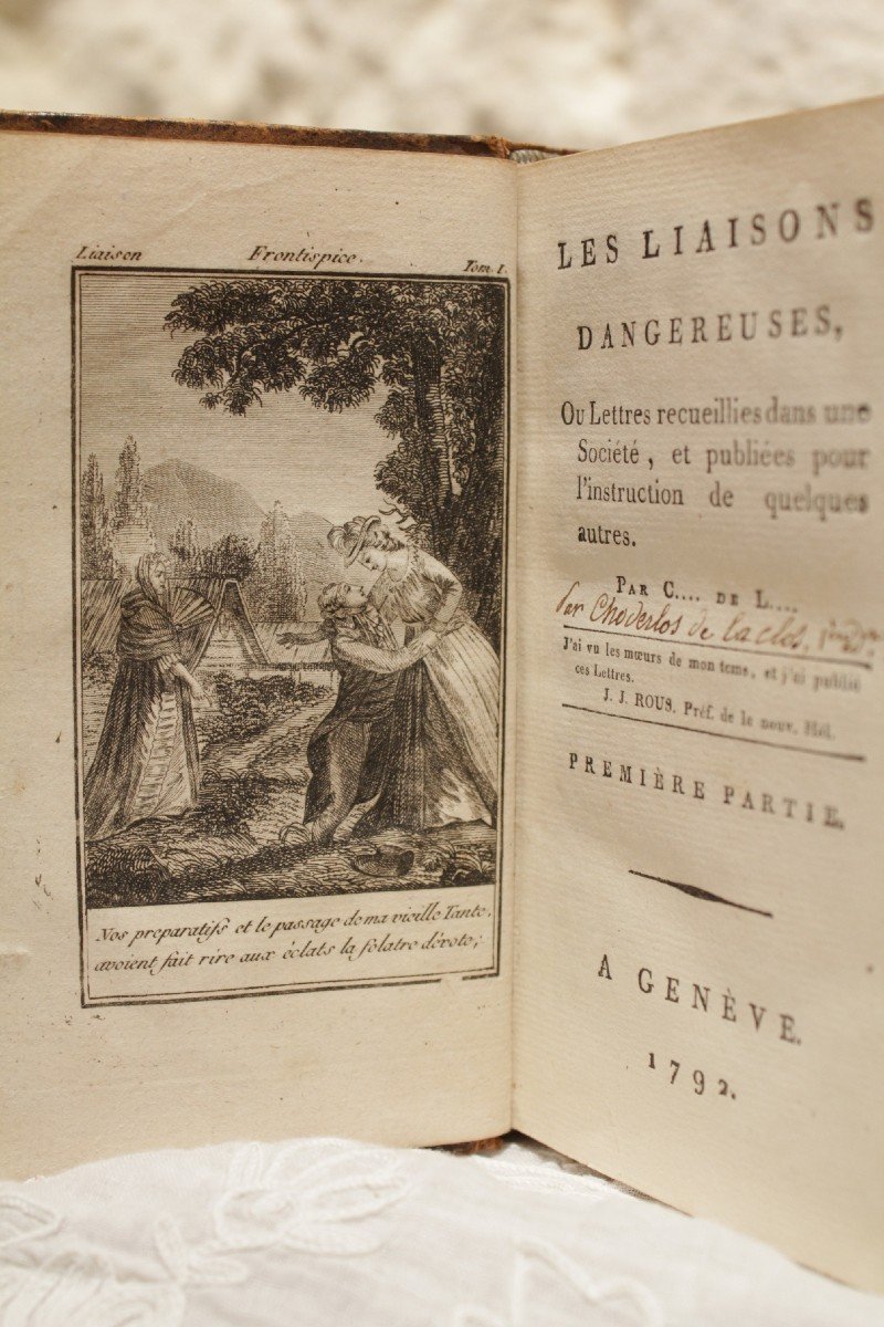 Book 'les Liaisons Dangereuses' By Pierre Choderlos De Laclos 1792 Edition-photo-3