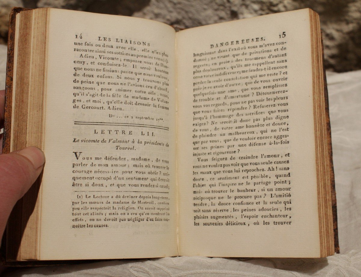 Book 'les Liaisons Dangereuses' By Pierre Choderlos De Laclos 1792 Edition-photo-1
