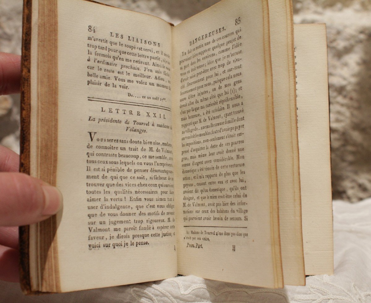 Book 'les Liaisons Dangereuses' By Pierre Choderlos De Laclos 1792 Edition-photo-2