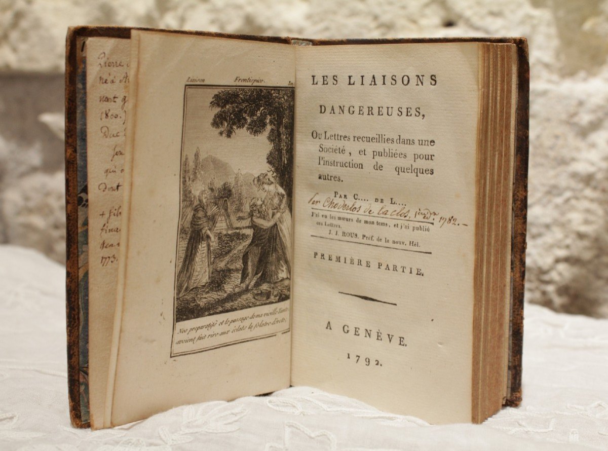 Book 'les Liaisons Dangereuses' By Pierre Choderlos De Laclos 1792 Edition