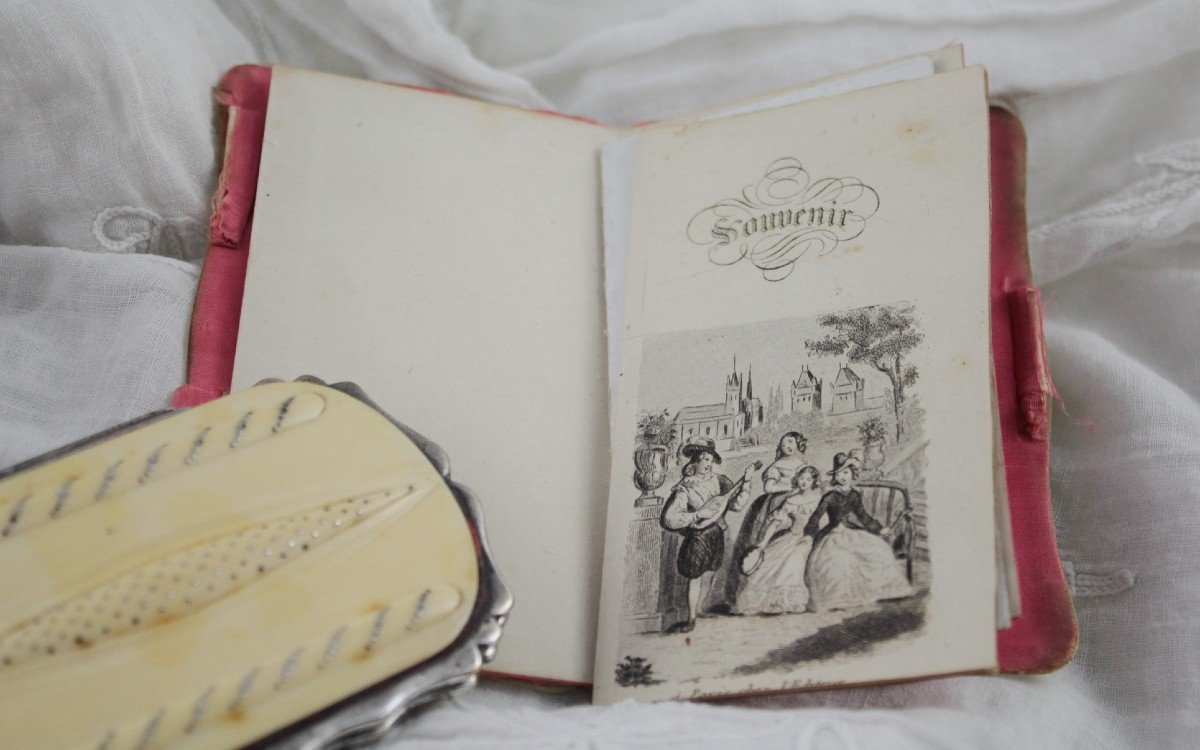 Ball Book And Purse Around 1850-photo-3