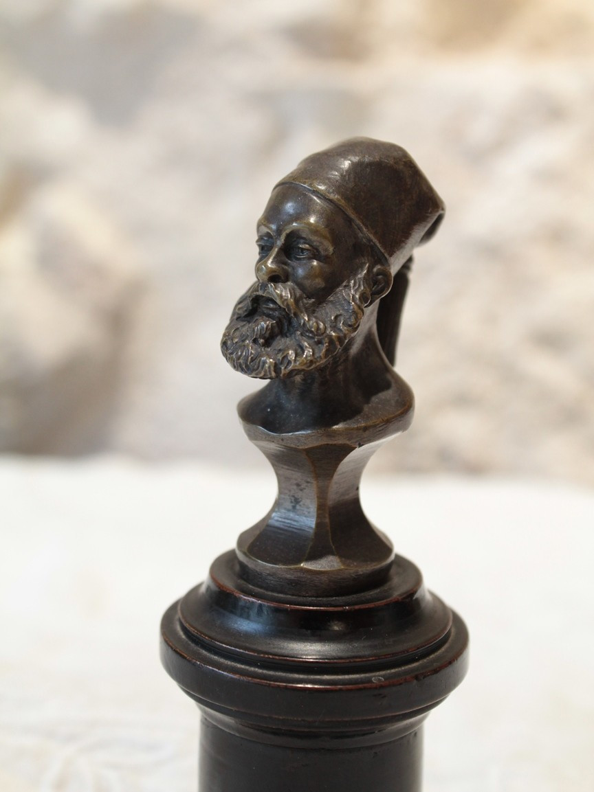 Small Orientalist Bronze Figure 'ibrahim Pasha' Late 19th Century-photo-3