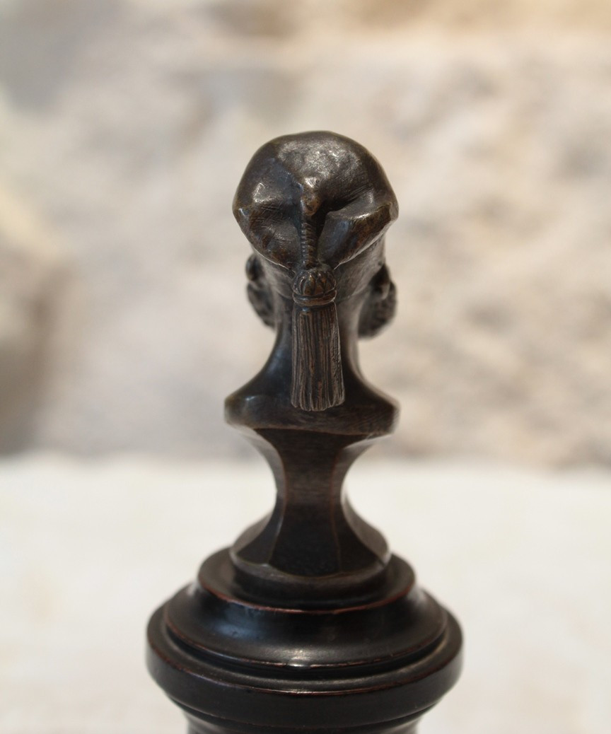 Small Orientalist Bronze Figure 'ibrahim Pasha' Late 19th Century-photo-1