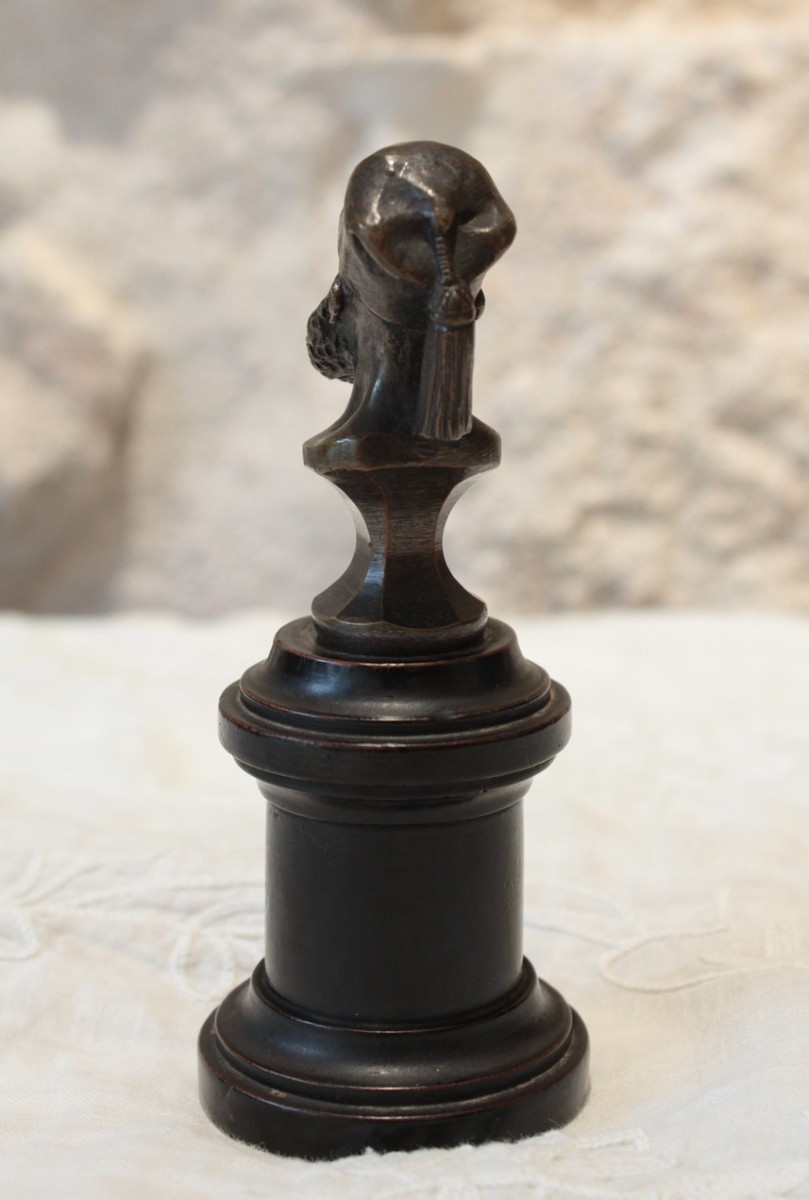 Small Orientalist Bronze Figure 'ibrahim Pasha' Late 19th Century-photo-4