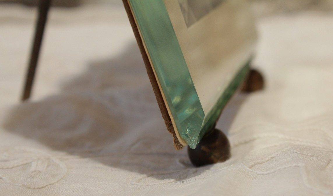 Glass And Enamelled Brass Photo Frame, Late 19th, Early 20th Century-photo-4