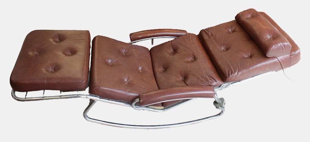 'lama' Lounge Chair By Bahmüller Circa 1970-photo-2