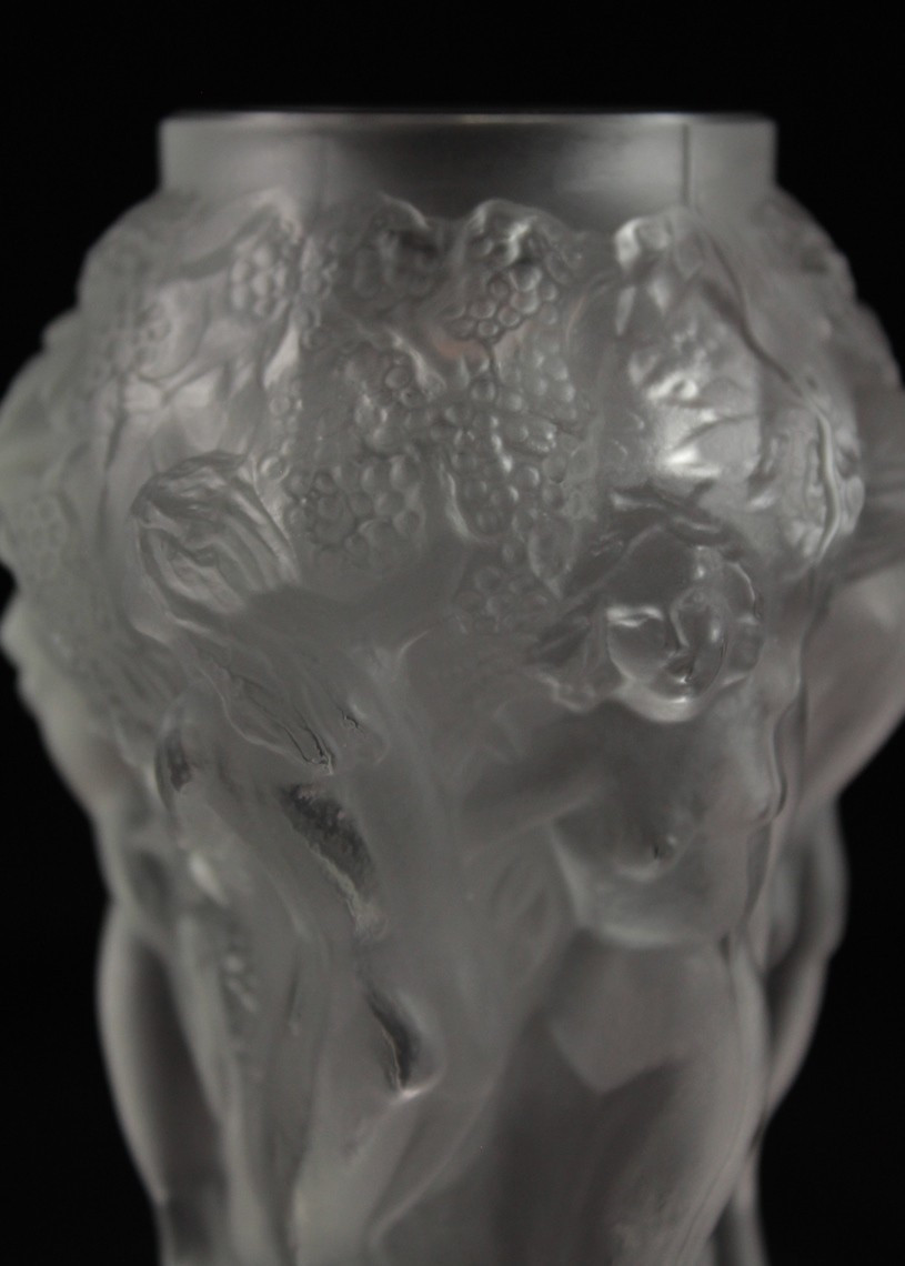 Molded And Satin-finished Crystal Vase Attributed To Heinrich Hoffmann, "ingrid" Model, Circa 1930-photo-2