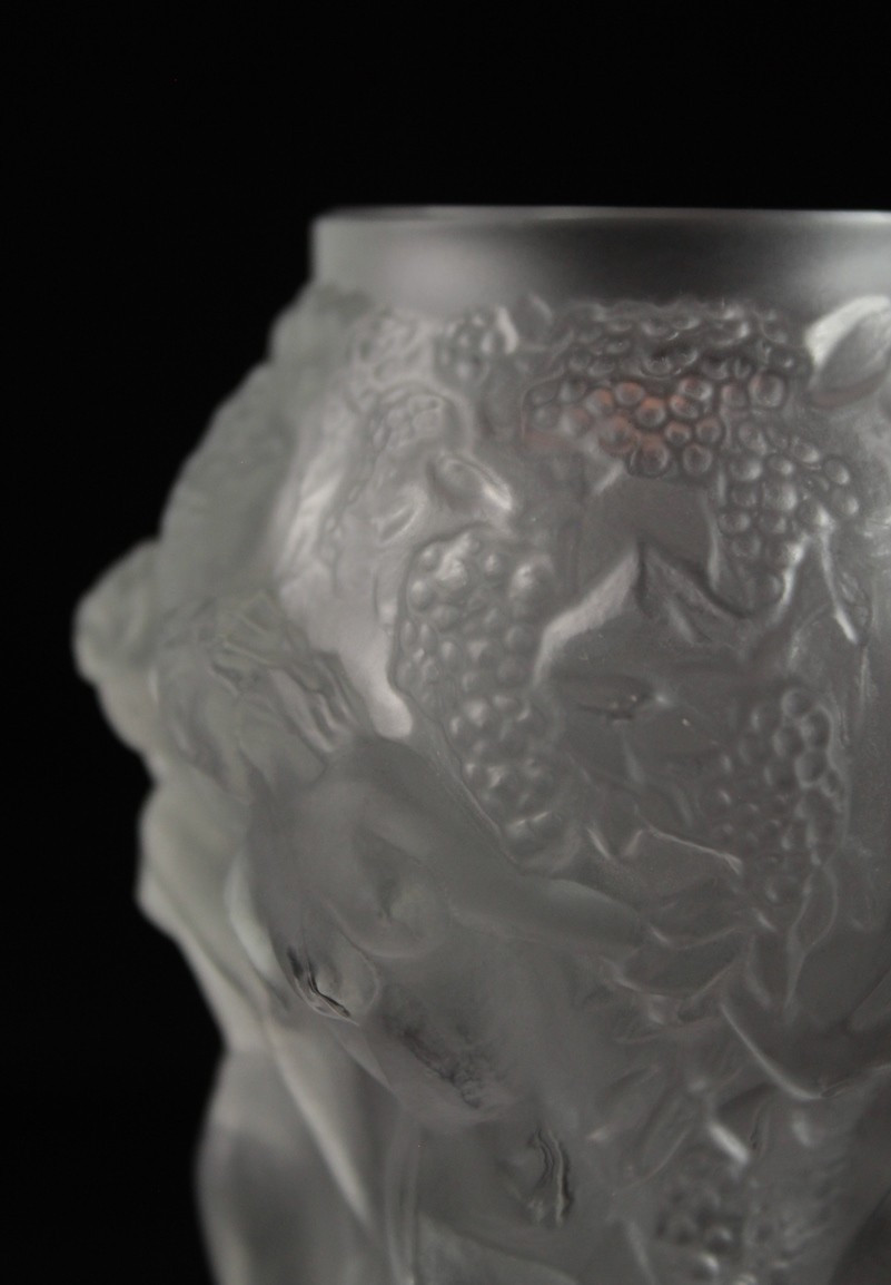 Molded And Satin-finished Crystal Vase Attributed To Heinrich Hoffmann, "ingrid" Model, Circa 1930-photo-3