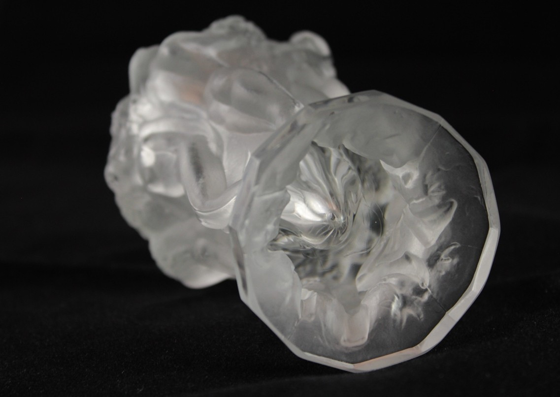 Molded And Satin-finished Crystal Vase Attributed To Heinrich Hoffmann, "ingrid" Model, Circa 1930-photo-8