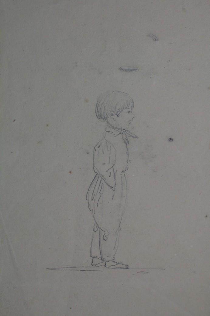 Recueil non relié contenant 22 dessins, dont caricatures, fin 19ème siècle-photo-4